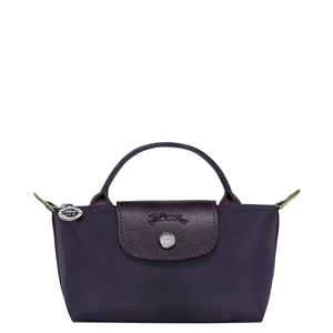 Longchamp Le Pliage Green Bilberry Pouch with Handle